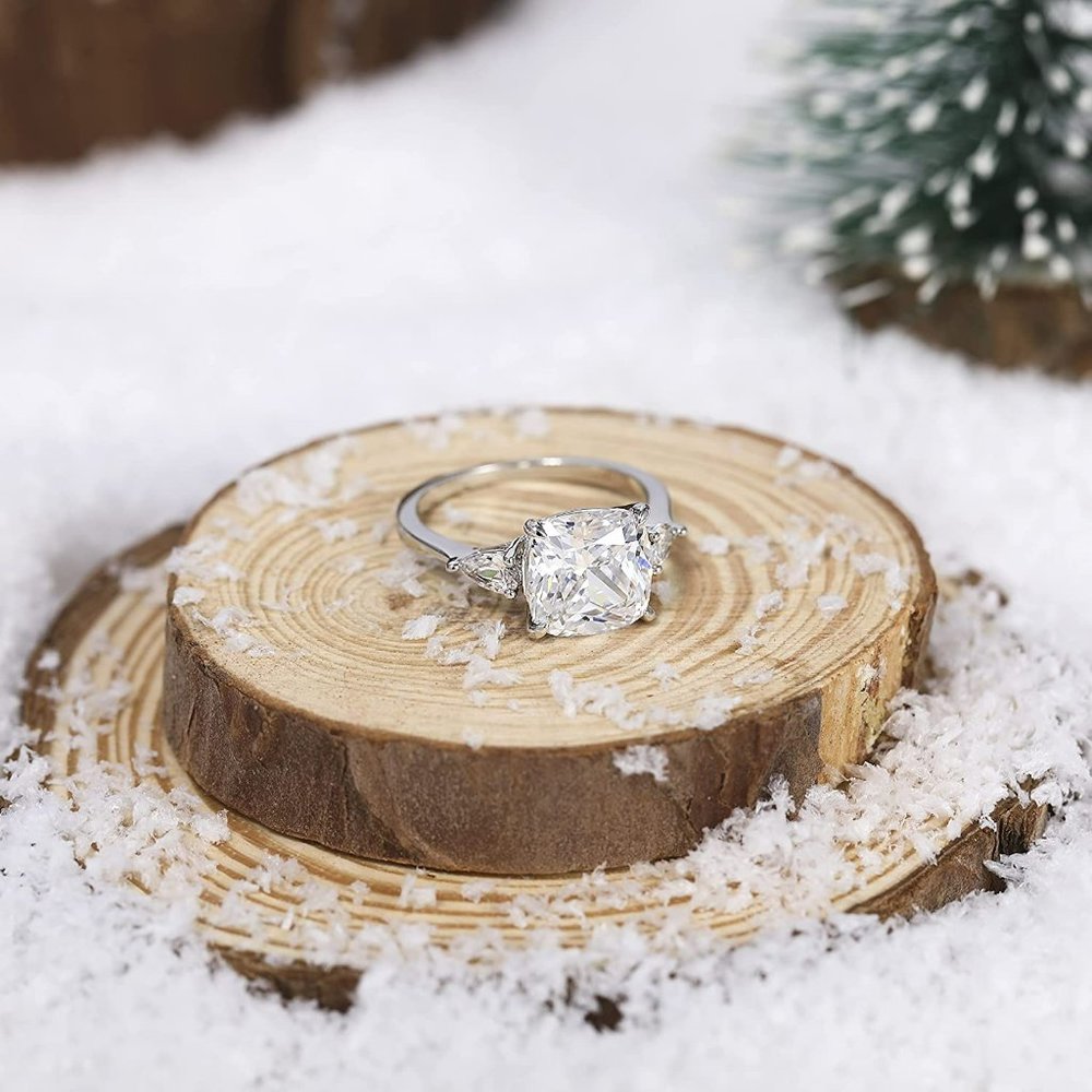 3 Stone Cubic Zirconia Promise Ring
